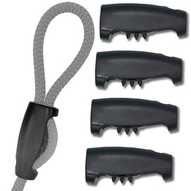 Toldoro® Super Sharky Rope Clamp 10 mm Pack of 4 / Clamps for Attaching Ropes and Rope for Awning or Sailing Boats / Rope Clamp Made of Plastic for Quick Attachment