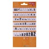 Black Transfer Letters & Numbers Numbers 2,5 mm White