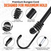 Bungee Cords with Hooks Heavy Duty Weatherproof & UV-Resistant Elastic