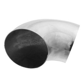 Motoforti Universal OD 5 Inch 90 Degree Mandrel Elbow Bend Tube,Exhaust Elbow Pipe,SS304 Stainless Steel,Silver Tone