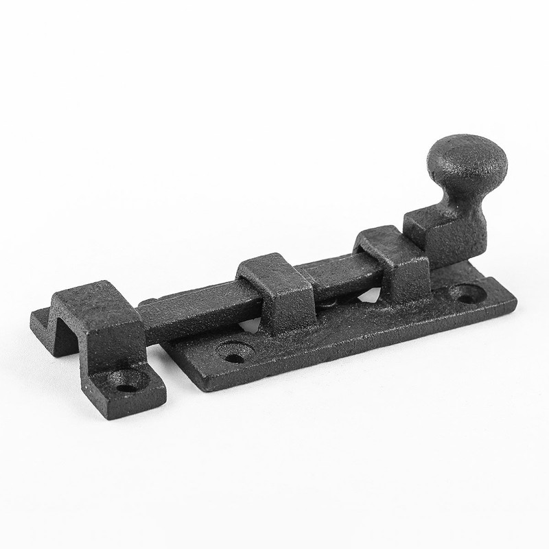 Renovators Supply Manufacturing Slide Bolt Latch 3.5 in. Black Wrought