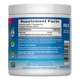 Natural Vitality Calm Magnesio Bebidas Antiestrés 226g Sabor frambuesa limón