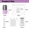 TechoEcho 4 in 1 Travel Toiletry Containers,TSA Approved Refillable Travel