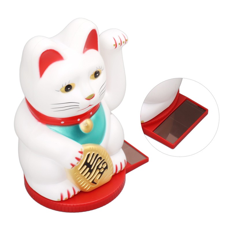 Solar Energy Powered Wealth Welcoming Cat with Waving Arm 6