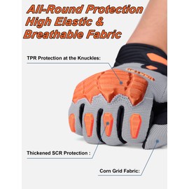 KUTOOK Cycling Gloves for Men Women Half Finger Mountain Road Breathable Bike Gloves with Wrist Guard Anti-Slip Bike Gloves for Fitness Outdoor Sports