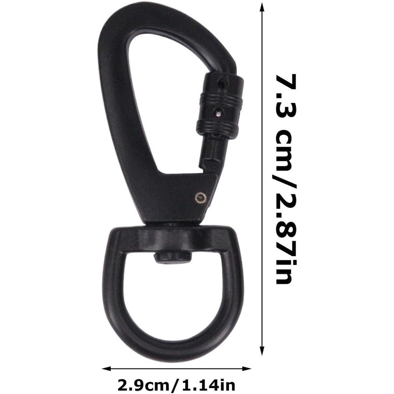 2pcs dog lead clips - with swivel snap hooks -