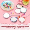 uxcell 2 Pack Beadable Mirrors with Metal, 5.5 Inch Long