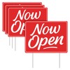 BrightRow 3 Pcs Now Open Yard Signs Double-sided 15.7 x