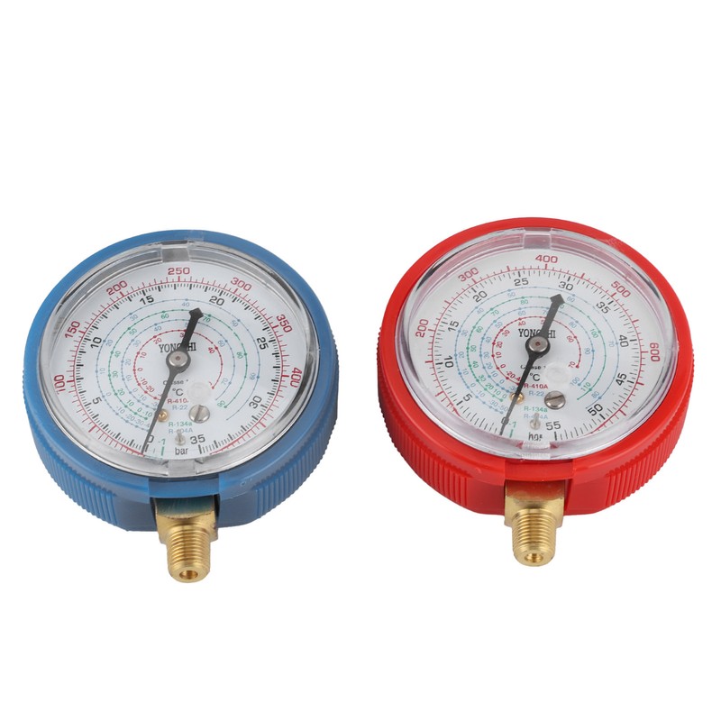 Air Conditioning Fluoride Pressure Gauge High/Low Pressure Meter AC Repairing