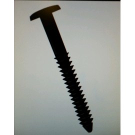 MidAmerican Black 12 Pack Shutter Lok Fasteners 3" Bulk Shutterlocks Spikes Lock Pegs