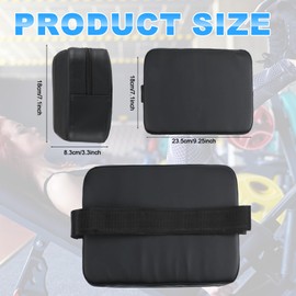 Simgoing Weight Lifting Pad Bench Chest Press Back Pad for Free Weight Bench Exercises and Chest Press Support Non Slip PVC Leather Foam Support for Home Gym Strength Training (9.3x7.1x3.2 Inch)