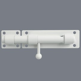 Alise Barrel Bolt Latch,Slide Bolt Latch,Heavy Solid 304 Stainless Steel Slide Lock for Fence/Wooden/Barn Door/Interior/Outdoor,White 6 inch