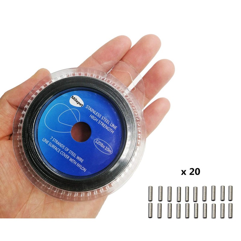 10LB-200LB Fishing line Wire Leader Vinyl Coated Stainless Steel Trace