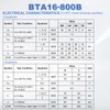 sourcing map 5 Pcs Bidirectional Thyristor BTA16-800B TO-220 800V 16A
