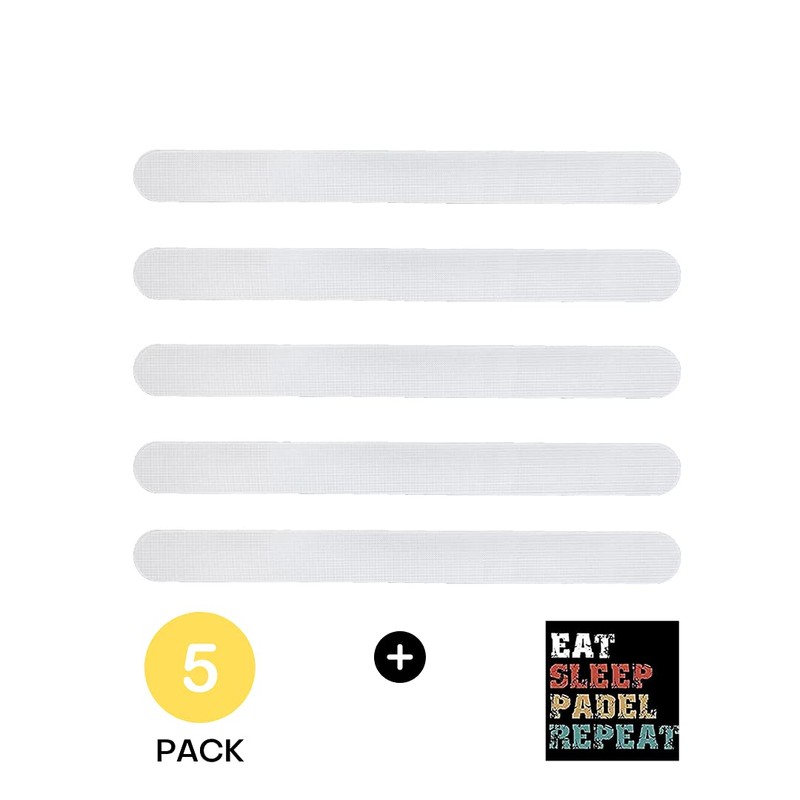 JJ LMS Transparent Padel Racket Protectors with Padel Sticker -