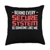 Behind Every Secure System Cyber Security Engineer Throw Pillow