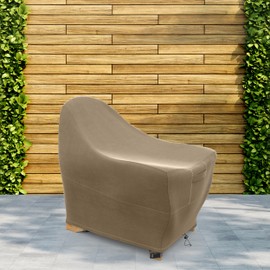 KHOMO GEAR Waterproof Patio Adirondack Chair Cover Size 32W x 34D x 36H Outdoor Furniture Cover Weatherproof Heavy Duty (Brown)