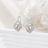 AXELUNA Elephant Earrings for Women 925 Sterling Silver Elephant Leverback
