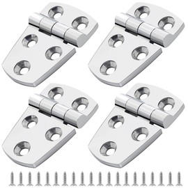 316 Stainless Steel Boat Hatch Hinges,1-1/2inchx 2-1/4inch (57 X 38 mm) Polished Marine Hinge,Marine Boat Hatch Heavy Duty Hinges with Screws,for Boats, Yachts, Doors, Deck,Windows, Cabinets (4 Pack)