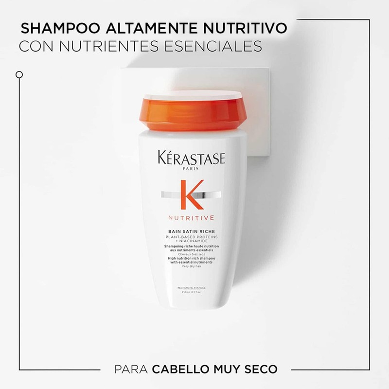 KÉRASTASE Bain Satin Riche Shampoo Cabello Muy Seco 250 ml