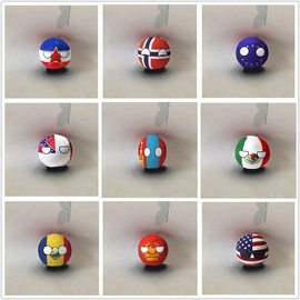 QXXKJDF 7.9-inch 3.9-inch Country Ball Plush Country Ball Germany, Vatican City, Fiji, Congo, Mexico, Canada, Congo Plush Toy Children's and Adult Country Balls(Philippines,7.8in)