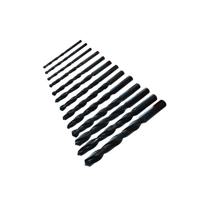 13pc HSS Imperial Drill Bit Set 1/16" - 1/4" Mixed