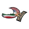 Italian Flag American Eagle & Rocker Patch, Large Size