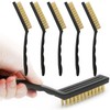 6 Pieces Brass Wire Brush Set Scratch Brush Set for
