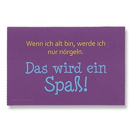 Rannenberg Laptop Cloth Microfibre Cleaning Cloth "Wenn ich alt bin wirde ich nörgeln