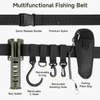 KOMCLUB Fishing Wading Belt with Rod Holder (Green)