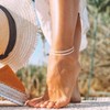 Tasiso Dainty Layered Waterproof Anklet For Women Adjustable Womens Anklet