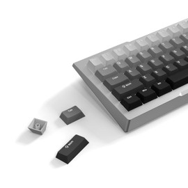 PWNAGE Full PBT Keycap Set - Double Shot PBT Shine Through Full Keyboard Keycaps (Gradient Gray)