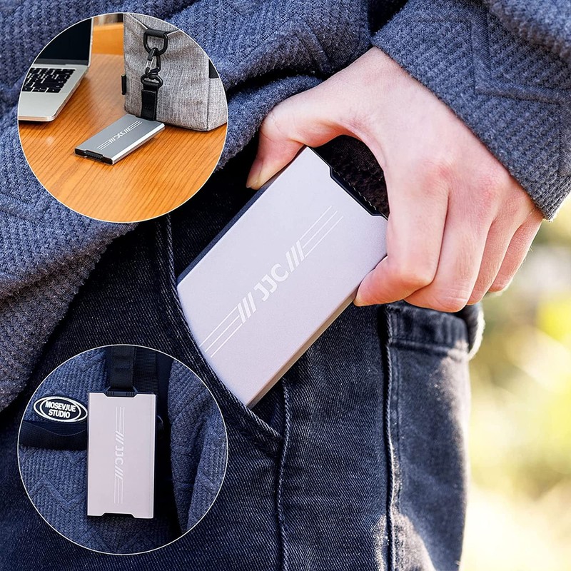 JJC Metal Hard Memory Card Case Holder Wallet Storage Organizer