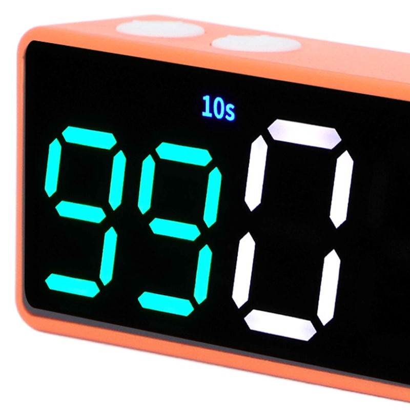 Fitness Timer Clock Large LED Digital Anti Vertigo Display Workout