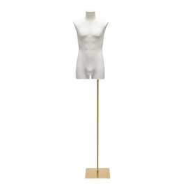 Male Mannequin with abs, Height Adjustable Male Dress Form Mannequin, Men's Full Body Clothing Modeling Props, Fashion Fitness Manikin for Clothing Store Shop Window Display (GNNS, 63"-94.5")