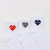 Champion CWSCB201 Women's Socks, 3-Pair Set, One Point Logo Embroidery,