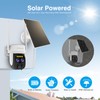 VSTARCAM 2K Smart Solar Security Camera, AI Detection & 100%