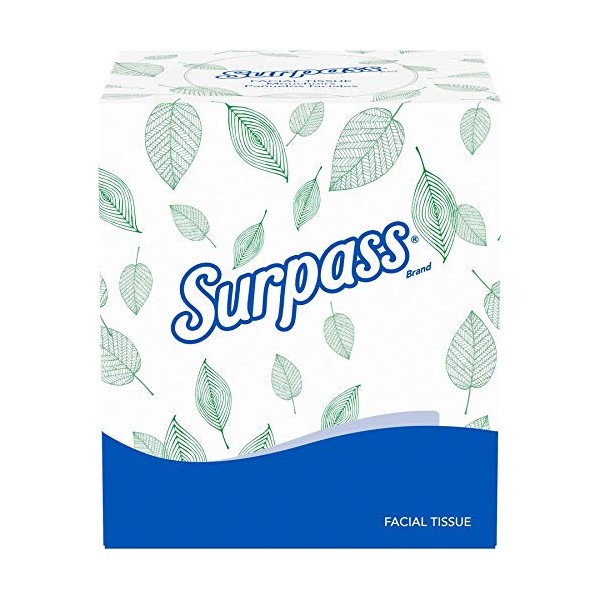 Kimberly-Clark Professional Surpass 2-ply White Facial Tissue Boutique Pop-up Box, 110/box, 36 Boxes/ctn (21320)