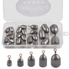 SHADDOCK Fishing Weights Kit 25pcs Iron Sinker Weights Bass Casting