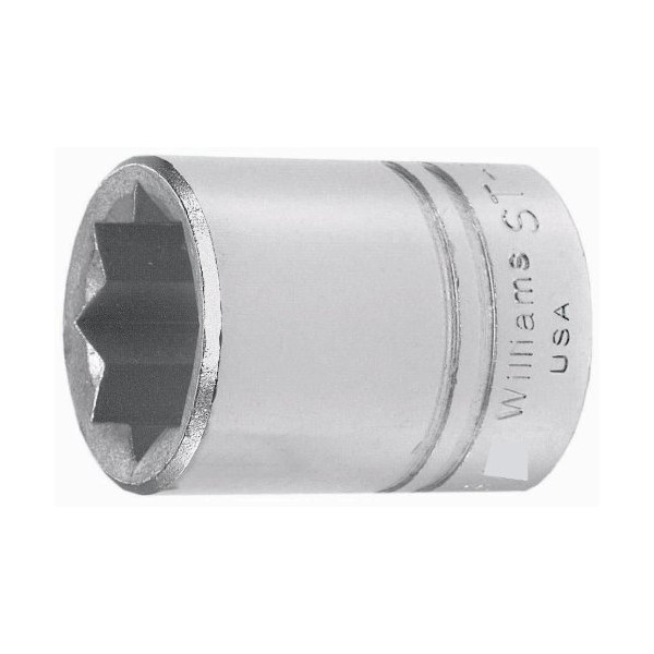 Williams ST-816 1/2-Inch Shallow 8 Point Socket