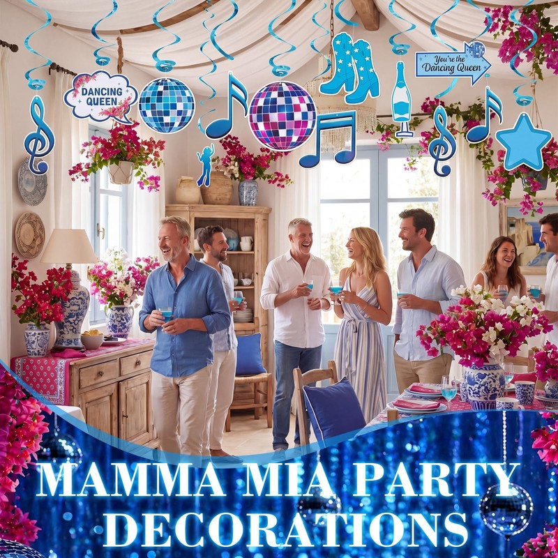 Epakh 52 Pcs Dancing Queen Party Decorations Bachelorette Photo Booth