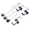 Robust Metal Bench Clamp with Pulley - Ideal for Laboratory,