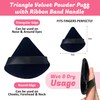 2-pack beauty blender sponge and powder puff triangle for face