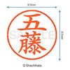 Shachihata Stamp Name 9 XL - 9 Stamp Face 9.5mm