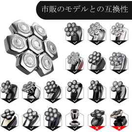 kensen Skin Head Shaver Replacement Blade Skin Head Shaver for Men 126 Blades 1 Piece with Base