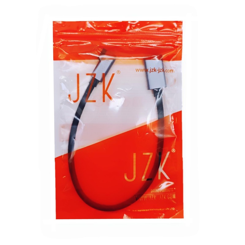 JZK 30 cm 5 Gbit/s rechtwinkliger 3.0-USB-C-Stecker auf USB-A-Buchse, Adapter,