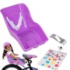Ride Along Dolly Doll Bicycle Seat Bike Seat (Purple) with
