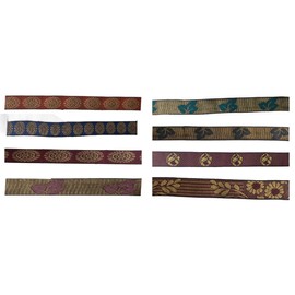KVR Polyester Brocade Jacquard Craft Trim Floral Sewing Embroidery Decoration Ribbon Lace (Combo-53, 1.25 inch Wide, 1mtr x 8 Design = 8 mtr in a Pack)