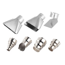 Hot Air Accessory Set, Heat Gun Attachment Nozzles, Heat Gun Attachments, 7 Pieces 35-40 mm Heat Gun Nozzles Reducing Nozzle Reflector Nozzle Wide Jet Nozzle for Hot Air Soldering Station Repair Tool