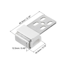 sourcing map 12 Pieces Sofa Repair Spring Clips 5 Holes Upholstery S Spring Buckle for Sofa Chair Couch Bed Spring Clips Furniture Repair Parts
